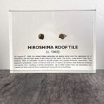 Hiroshima Roof Tile Artifact Display