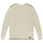 Kangol Waffle Long Sleeve Tee // White Swan (S)