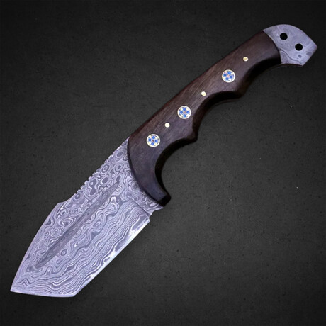 Damascus Tanto Bushcraft Knife // 20