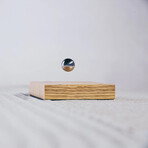 Buda Ball // Oak Base // Chrome Sphere