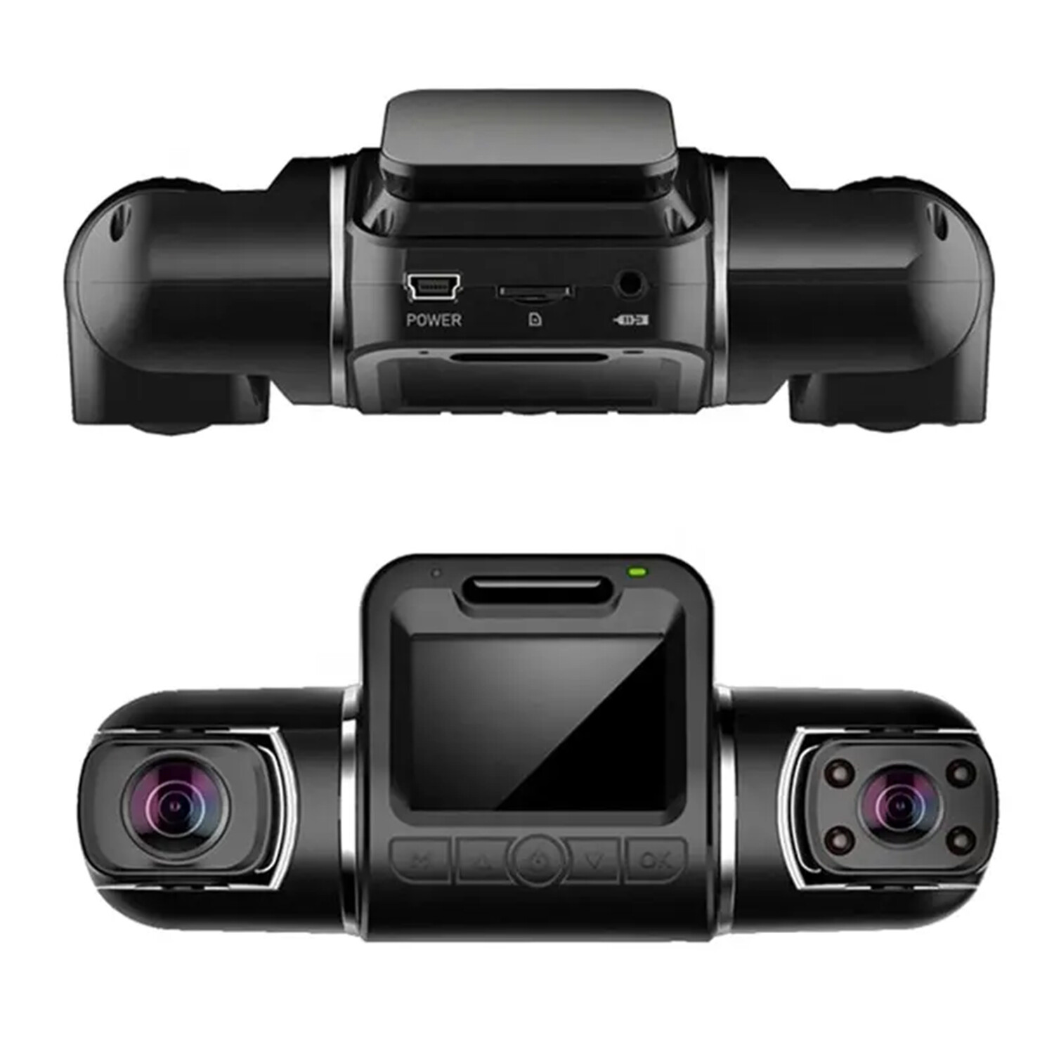 Rexing S3 3-Channel Dash Cam Front, Cabin, Sides 1080P+1080p+1080p with Wi-Fi and GPS