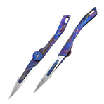 Titaner Falcon 2.24" Titanium Micro Knife with Replaceable Surgical Blades(#11) (Stonewashed Gray)