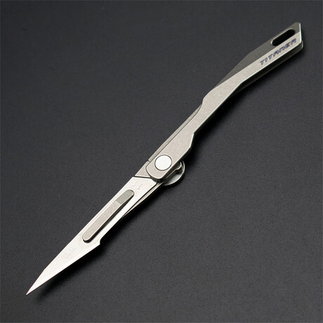 Titanium Scalpel Blade Folding Utility Knife Pocket Outdoor