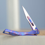 Titaner Falcon 2.24" Titanium Micro Knife with Replaceable Surgical Blades(#11) (Stonewashed Gray)