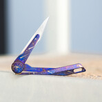 Titaner Falcon 2.24" Titanium Micro Knife with Replaceable Surgical Blades(#11) (Stonewashed Gray)