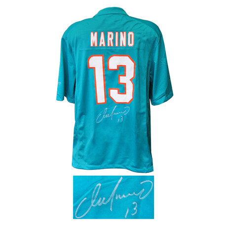 Dan Marino // Signed Miami Dolphins Nike Teal Jersey