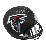 Tony Gonzalez // Signed Atlanta Falcons Riddell (2003-2019 Style) Full Size Replica Helmet (White Ink)