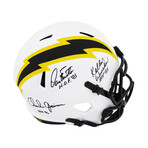 Dan Fouts, Charlie Joiner & Kellen Winslow // Signed Chargers Riddell Replica Helmet