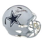 Tony Dorsett // Signed Dallas Cowboys Riddell Full Size Speed Replica Helmet