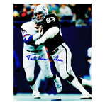 Ted Hendricks // Signed Raiders Action 8x10 Photo