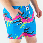 The Melted Popsicle // Retro Neon Ball Hammock® Pouch Swim Trunks (2XL)