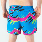 The Melted Popsicle // Retro Neon Ball Hammock® Pouch Swim Trunks (S)