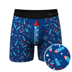 The Crotch Rocket // USA Firecracker Ball Hammock® Pouch Underwear With Fly (2XL)