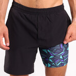 The Anti-Bounce // Black Ball Hammock® 7 Inch Athletic Shorts (S)