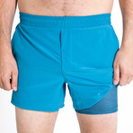 The Pick-up Game // Tonal Blue Ball Hammock® 5 Inch Athletic Shorts (2XL)