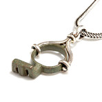 Ancient Roman Key-Ring // Silver Pendant