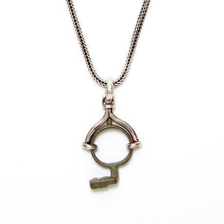 Ancient Roman Key-Ring // Silver Pendant