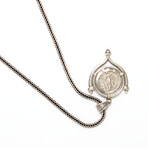 Ancient Roman Diva Faustina Coin Pendant // c. 141-150 AD