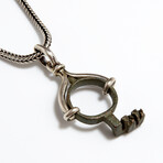 Ancient Roman Key-Ring // Silver Pendant