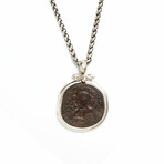 Byzantine "Portrait of Christ" Coin Pendant // 1028 - 1034 AD