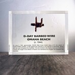 D-Day Barbed Wire Artifact Display