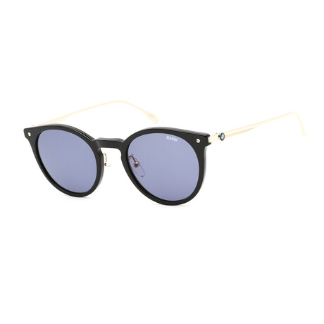 BMW // Men's BW0007 Sunglasses // Shiny Black + Blue