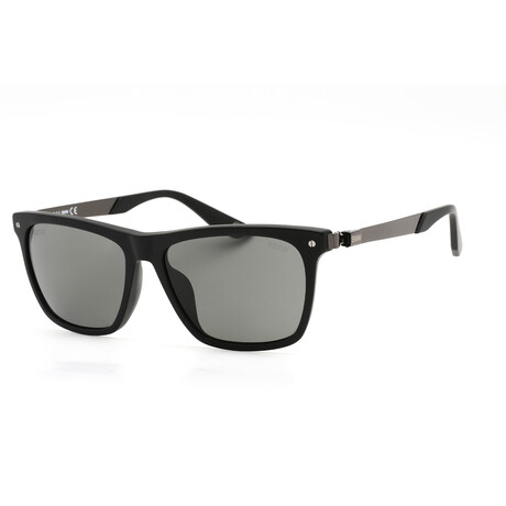 BMW // Men's BW0002-H Sunglasses // Matte Black + Smoke Polarized