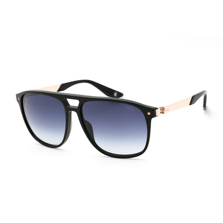 BMW // Men's BW0001 Sunglasses // Shiny Black + Gradient Blue