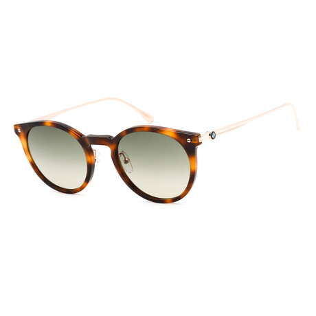 BMW // Men's BW0007 Sunglasses // Blonde Havana + Gradient Green