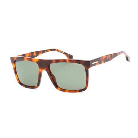 Men's BOSS 1440/S 005L Sunglasses // Havana + Green Polarized