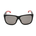 Men's BOSS 1453/F/S 0003 Sunglasses // Matte Black + Gray Polarized