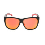 Men's BOSS 1453/F/S 0PGC Sunglasses // Black Yellow + Red Multilayer