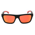 Men's BOSS 1450/S 0PGC Sunglasses // Black Yellow + Red Multilayer