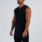 Sleeveless V-Neck // Black (XS)