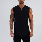 Sleeveless V-Neck // Black (XS)