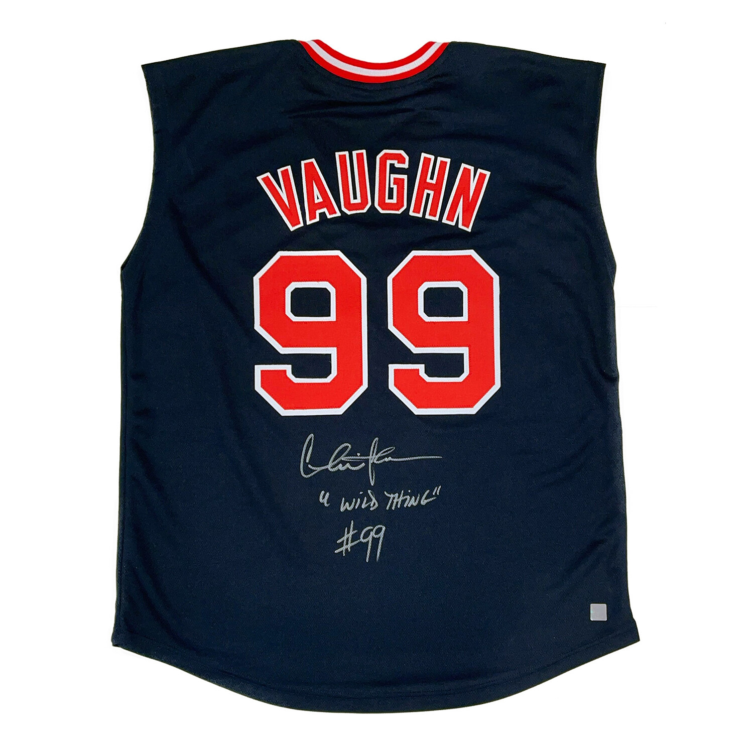 Charlie Sheen Autographed Cleveland Indians Sleeveless Vaughn Jersey  Wild Thing #99 Inscription - Autographed Collectibles - Touch of Modern
