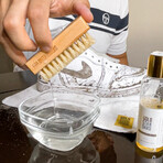 Gold Standard // Premium Shoe Cleaner Kit Brush and 4 oz. Solution