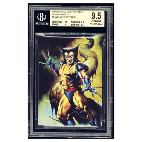 1996 Marvel Masterpieces Double Impact #6 Wolverine Venom BGS 9.5 // Gem Mint