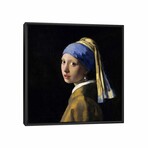 Girl With A Pearl Earring By Johannes Vermeer (12"H x 12"W x 1.5"D)