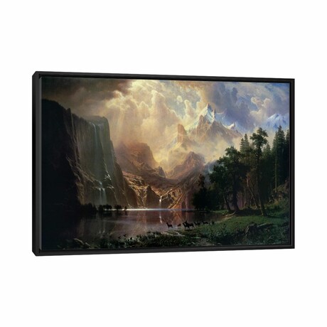 Among Sierra Nevada In California By Albert Bierstadt (18"H x 26"W x 1.5"D)