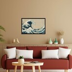 The Great Wave Of Kanagawa, From The Series '36 Views Of Mt. Fuji' By Katsushika Hokusai (18"H x 26"W x 1.5"D)