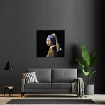 Girl With A Pearl Earring By Johannes Vermeer (12"H x 12"W x 1.5"D)