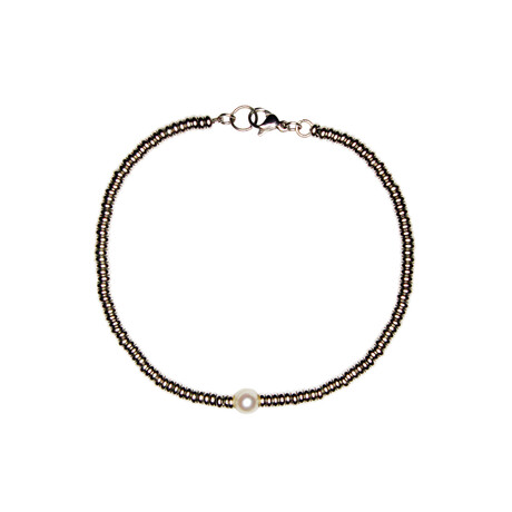 Silver Pearl Bracelet