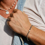 Silver Pearl Bracelet