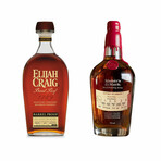 Makers Mark Private Selection + Elijah Craig Barrel Proof Kentucky Straight Bourbon Whiskey Bundle // 750 ml Each