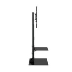 Swivel Floor Stand Mount + Shelves // 37" - 72" // Holds 110 lbs
