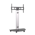 ProMount Mobile TV Stand Mount // 32"-72" // Holds 88lbs (Silver)