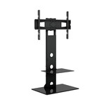 Swivel Floor Stand Mount + Shelves // 37" - 72" // Holds 110 lbs
