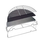 4K Kamado Grill / Smoker + Cover & Half Moon Riser Kit