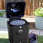 4K Kamado Grill / Smoker + Cover & Half Moon Riser Kit